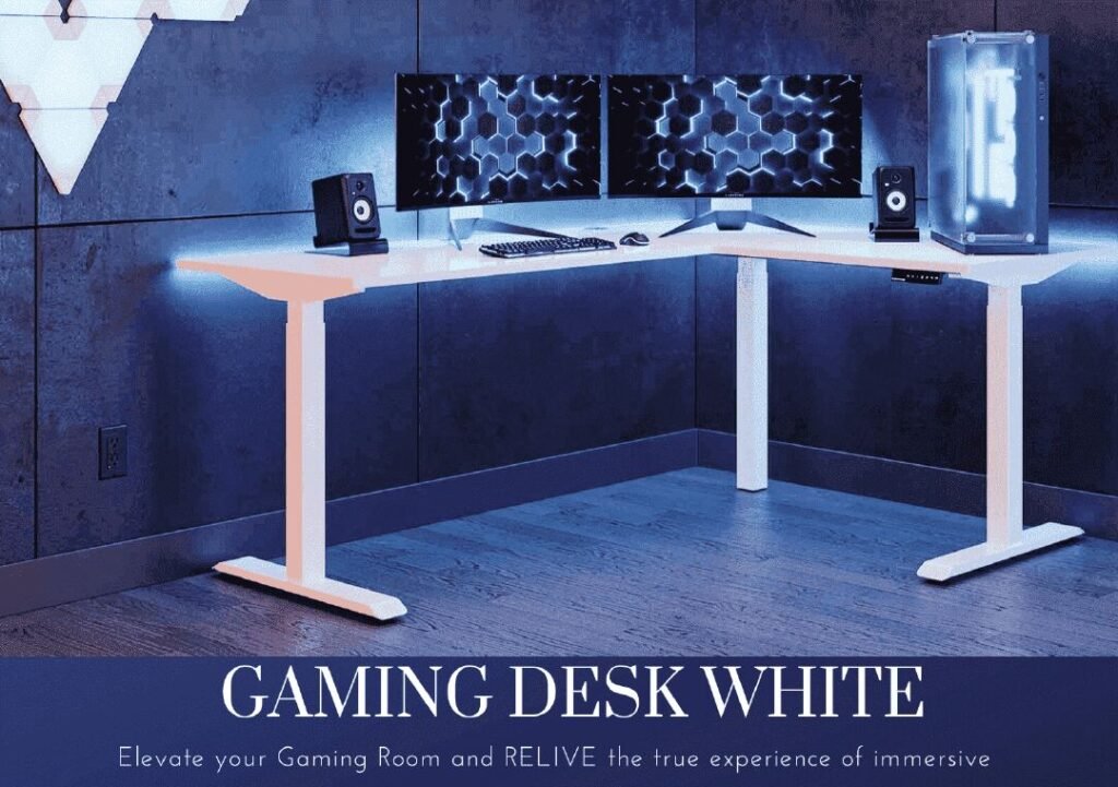 gaming desk white